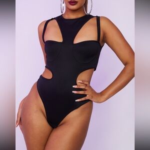 Cut Out Bodysuit PrettyLittleThing